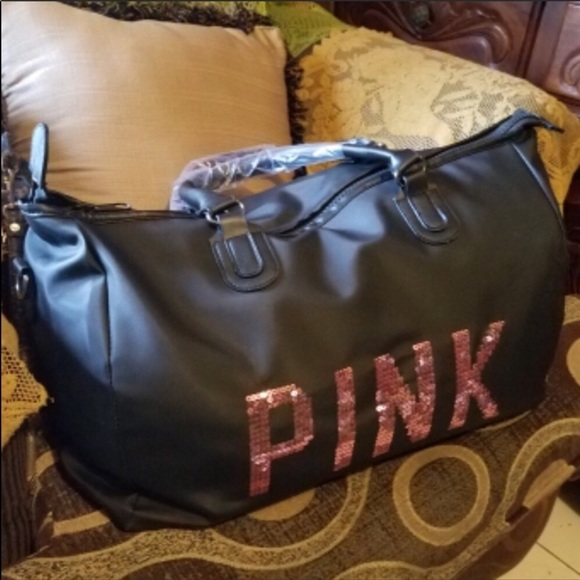 Bags Jumbo Oversize PInk Large Overnight Bag Purse - Picture 2 of 7